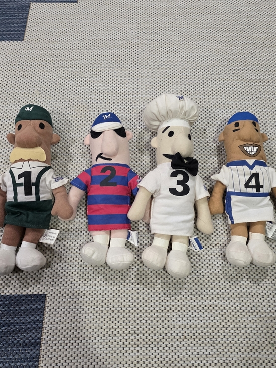 MLB forever collectibles Other - Vintage Milwaukee Brewers Racing Sausages Plush Dolls - Lot of 4 (#1, #2, #3, #4